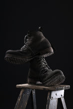 画像をギャラリービューアに読み込む, BORIS BIDJAN SABERI CANVAS FABRIC LACE UP MIDDLE BOOTS / OBJECT DYED & HAND-TREATED "BOOT4" (WEHR GRÜN)
