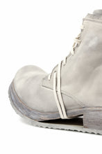 Load image into Gallery viewer, BORIS BIDJAN SABERI HORSE LEATHER LACE UP MIDDLE BOOTS / WASHED & HAND-TREATED "BOOT4" (LIGHT GREY)