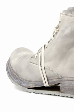 Load image into Gallery viewer, BORIS BIDJAN SABERI HORSE LEATHER LACE UP MIDDLE BOOTS / WASHED & HAND-TREATED "BOOT4" (LIGHT GREY)