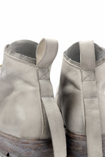 Load image into Gallery viewer, BORIS BIDJAN SABERI HORSE LEATHER LACE UP MIDDLE BOOTS / WASHED & HAND-TREATED "BOOT4" (LIGHT GREY)