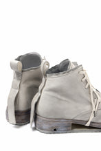 Load image into Gallery viewer, BORIS BIDJAN SABERI HORSE LEATHER LACE UP MIDDLE BOOTS / WASHED & HAND-TREATED "BOOT4" (LIGHT GREY)