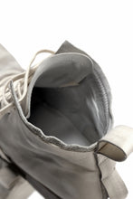 Load image into Gallery viewer, BORIS BIDJAN SABERI HORSE LEATHER LACE UP MIDDLE BOOTS / WASHED & HAND-TREATED "BOOT4" (LIGHT GREY)