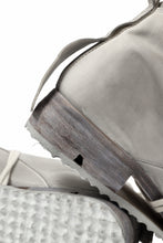 Load image into Gallery viewer, BORIS BIDJAN SABERI HORSE LEATHER LACE UP MIDDLE BOOTS / WASHED & HAND-TREATED "BOOT4" (LIGHT GREY)