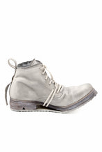 Load image into Gallery viewer, BORIS BIDJAN SABERI HORSE LEATHER LACE UP MIDDLE BOOTS / WASHED & HAND-TREATED "BOOT4" (LIGHT GREY)