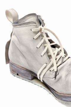 Load image into Gallery viewer, BORIS BIDJAN SABERI HORSE LEATHER LACE UP MIDDLE BOOTS / WASHED & HAND-TREATED "BOOT4" (LIGHT GREY)