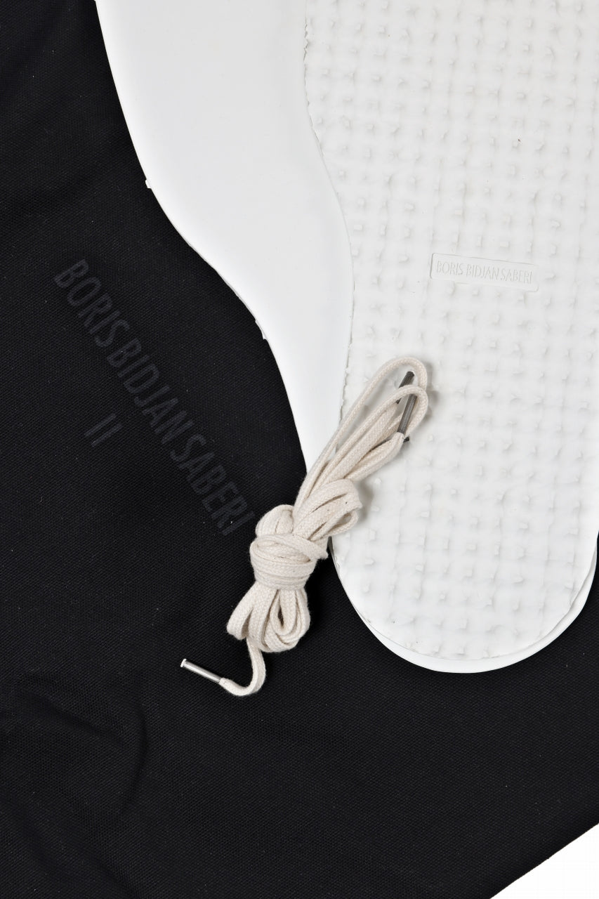 Load image into Gallery viewer, BORIS BIDJAN SABERI HORSE LEATHER LACE UP MIDDLE BOOTS / WASHED & HAND-TREATED "BOOT4" (LIGHT GREY)
