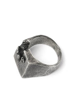 画像をギャラリービューアに読み込む, Holzpuppe Barnacle Deficiency Square Mark Silver Ring (BR-518)
