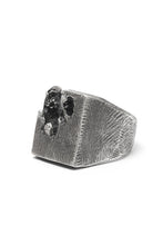 画像をギャラリービューアに読み込む, Holzpuppe Barnacle Deficiency Square Mark Silver Ring (BR-518)