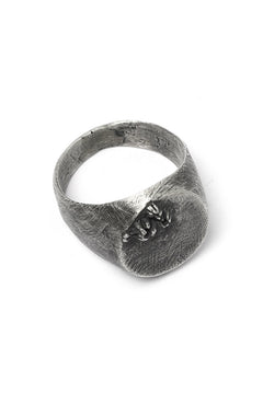 Load image into Gallery viewer, Holzpuppe Barnacle Vertical Oval Silver Ring (BR-519)