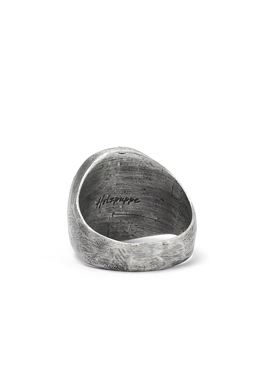 Load image into Gallery viewer, Holzpuppe Barnacle Vertical Oval Silver Ring (BR-519)