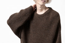 画像をギャラリービューアに読み込む, CAPERTICA HEAVY KNIT SWEATER TOP / BABY ALPACA (MIX BROWN)