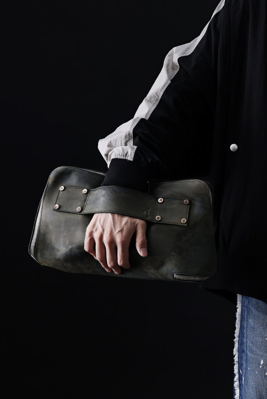 画像をギャラリービューアに読み込む, ierib onepiece clutch-bag / Marble Culatta (BLACK #C)