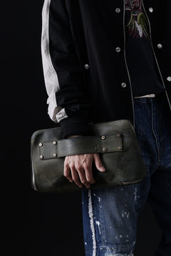 画像をギャラリービューアに読み込む, ierib onepiece clutch-bag / Marble Culatta (BLACK #C)