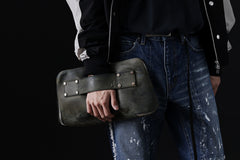 画像をギャラリービューアに読み込む, ierib onepiece clutch-bag / Marble Culatta (BLACK #C)