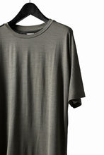 画像をギャラリービューアに読み込む, CAPERTICA ASYMMETRY BI COLOR TEE / SUPER120S WASHABLE WOOL (SEPIA)