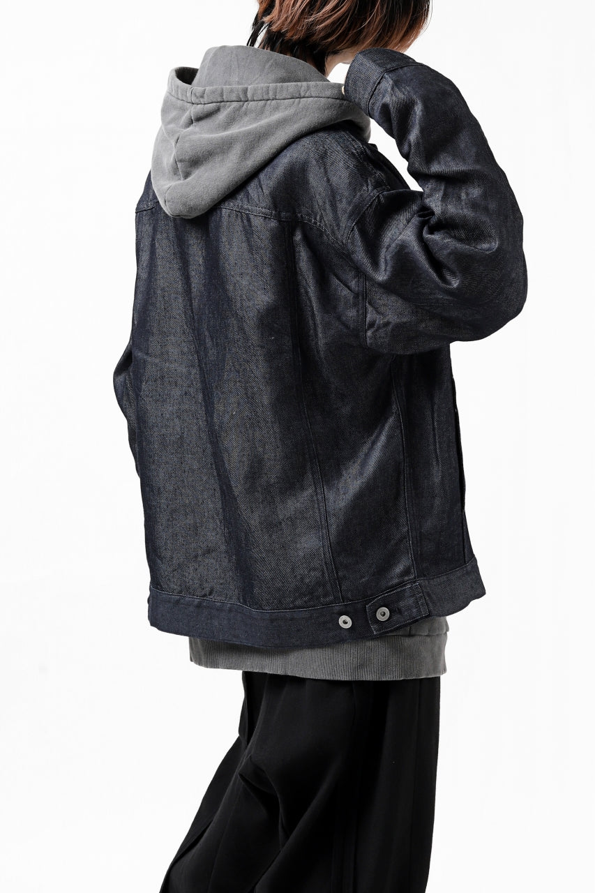 Load image into Gallery viewer, CAPERTICA BIG JEAN JACKET / LINEN DENIM (INDIGO)