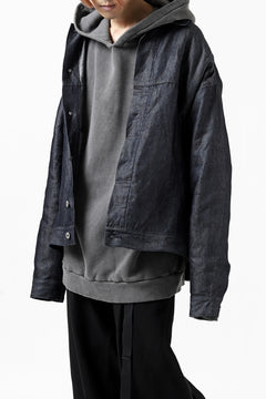 Load image into Gallery viewer, CAPERTICA BIG JEAN JACKET / LINEN DENIM (INDIGO)