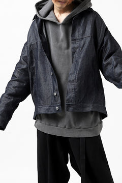 Load image into Gallery viewer, CAPERTICA BIG JEAN JACKET / LINEN DENIM (INDIGO)