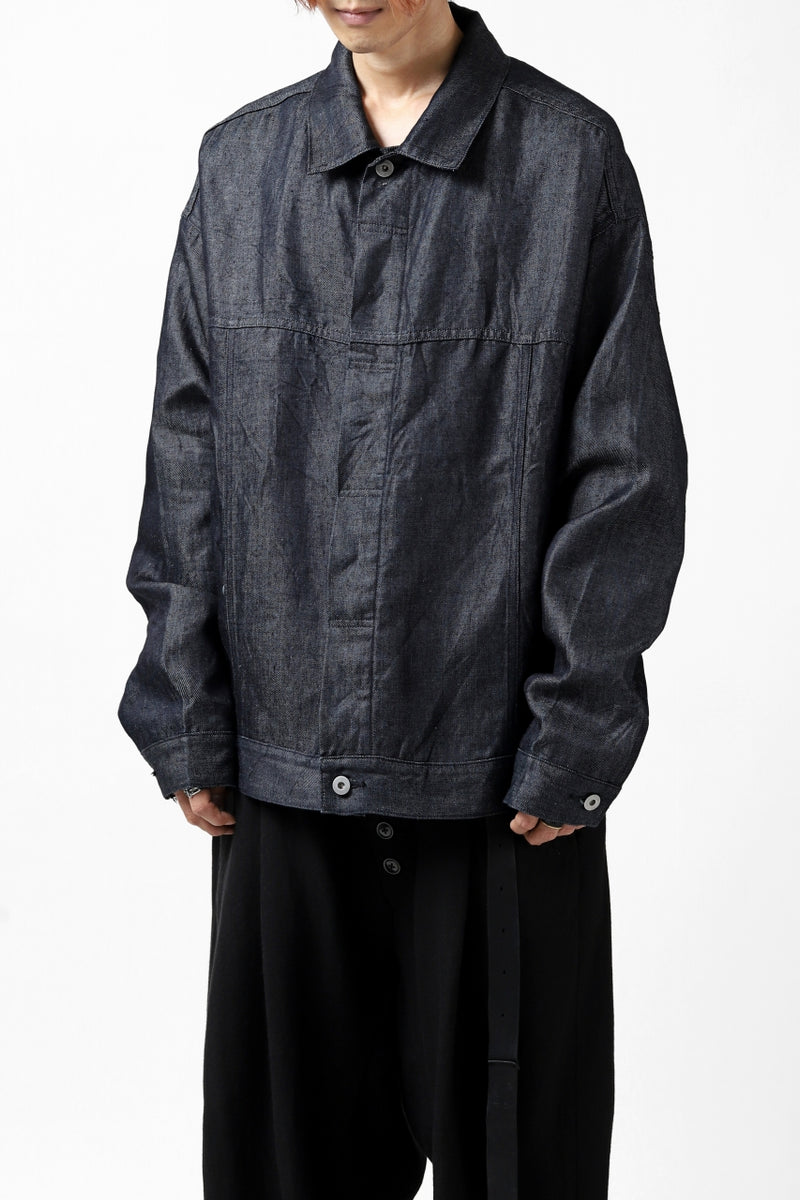 CAPERTICA OVERSIZED JEAN JACKET / LINEN DENIM (INDIGO)の商品