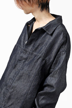 Load image into Gallery viewer, CAPERTICA BIG JEAN JACKET / LINEN DENIM (INDIGO)
