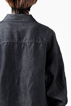 Load image into Gallery viewer, CAPERTICA BIG JEAN JACKET / LINEN DENIM (INDIGO)