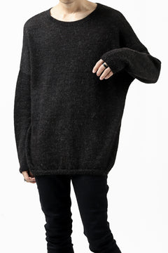 Load image into Gallery viewer, CAPERTICA ALPACA AIR KNIT SWEATER / BABY & FINE ALPACA WOOL (BLACK)