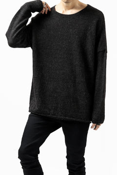 Load image into Gallery viewer, CAPERTICA ALPACA AIR KNIT SWEATER / BABY & FINE ALPACA WOOL (BLACK)