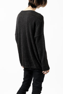 Load image into Gallery viewer, CAPERTICA ALPACA AIR KNIT SWEATER / BABY & FINE ALPACA WOOL (BLACK)