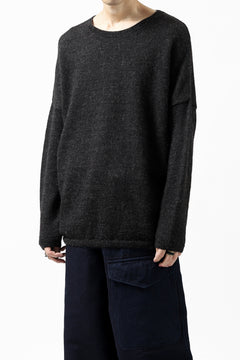 Load image into Gallery viewer, CAPERTICA ALPACA AIR KNIT SWEATER / BABY & FINE ALPACA WOOL (BLACK)