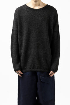 Load image into Gallery viewer, CAPERTICA ALPACA AIR KNIT SWEATER / BABY & FINE ALPACA WOOL (BLACK)