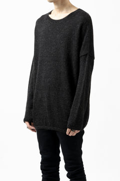 Load image into Gallery viewer, CAPERTICA ALPACA AIR KNIT SWEATER / BABY & FINE ALPACA WOOL (BLACK)