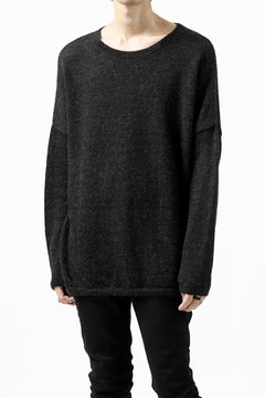 Load image into Gallery viewer, CAPERTICA ALPACA AIR KNIT SWEATER / BABY & FINE ALPACA WOOL (BLACK)