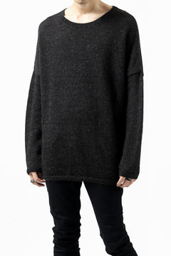 Load image into Gallery viewer, CAPERTICA ALPACA AIR KNIT SWEATER / BABY & FINE ALPACA WOOL (BLACK)