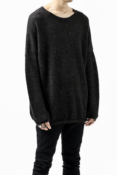 Load image into Gallery viewer, CAPERTICA ALPACA AIR KNIT SWEATER / BABY & FINE ALPACA WOOL (BLACK)