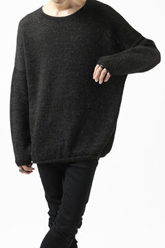 Load image into Gallery viewer, CAPERTICA ALPACA AIR KNIT SWEATER / BABY & FINE ALPACA WOOL (BLACK)