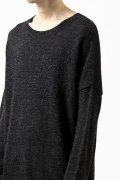 Load image into Gallery viewer, CAPERTICA ALPACA AIR KNIT SWEATER / BABY & FINE ALPACA WOOL (BLACK)
