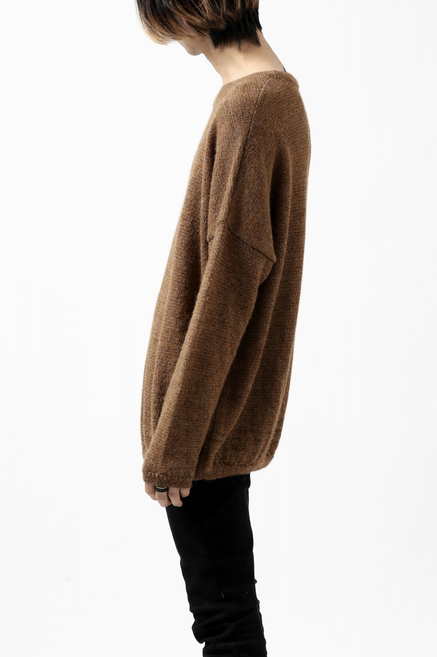 画像をギャラリービューアに読み込む, CAPERTICA ALPACA AIR KNIT SWEATER / BABY ALPACA FINEWOOL (CAMEL)