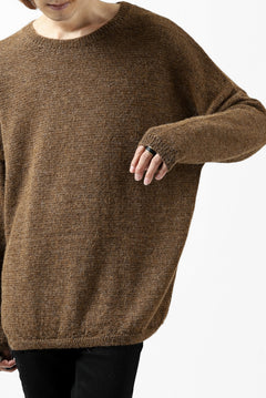 画像をギャラリービューアに読み込む, CAPERTICA ALPACA AIR KNIT SWEATER / BABY ALPACA FINEWOOL (CAMEL)