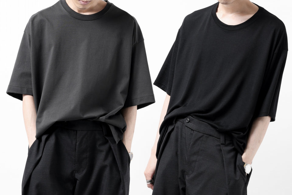 Load image into Gallery viewer, CAPERTICA OVERSIZED H/S TEE / SUVIN COTTON COMPACT JERSEY (CHARCOAL)