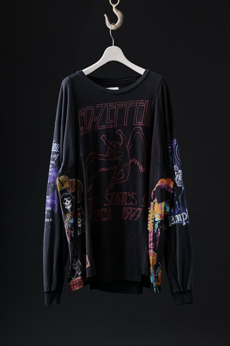 CHANGES VINTAGE REMAKE QUINTET PANEL LONG SLEEVE TEE (MULTI #E-LZ3