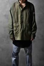 画像をギャラリービューアに読み込む, CHANGES VINTAGE REMAKE MILITARY HOODIE SHIRT-PARKA (KHAKI #B)
