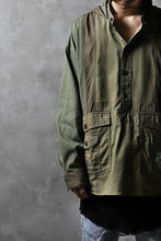 画像をギャラリービューアに読み込む, CHANGES VINTAGE REMAKE MILITARY HOODIE SHIRT-PARKA (KHAKI #B)