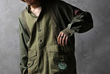 画像をギャラリービューアに読み込む, CHANGES VINTAGE REMAKE MILITARY HOODIE SHIRT-PARKA (KHAKI #B)