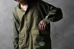 画像をギャラリービューアに読み込む, CHANGES VINTAGE REMAKE MILITARY HOODIE SHIRT-PARKA (KHAKI #B)