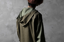画像をギャラリービューアに読み込む, CHANGES VINTAGE REMAKE MILITARY HOODIE SHIRT-PARKA (KHAKI #B)