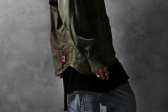 画像をギャラリービューアに読み込む, CHANGES VINTAGE REMAKE MILITARY HOODIE SHIRT-PARKA (KHAKI #B)