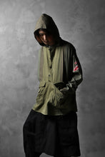 画像をギャラリービューアに読み込む, CHANGES VINTAGE REMAKE MILITARY HOODIE SHIRT-PARKA (KHAKI #C)