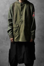 画像をギャラリービューアに読み込む, CHANGES VINTAGE REMAKE MILITARY HOODIE SHIRT-PARKA (KHAKI #C)