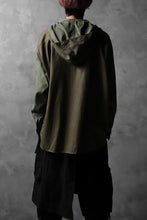 画像をギャラリービューアに読み込む, CHANGES VINTAGE REMAKE MILITARY HOODIE SHIRT-PARKA (KHAKI #C)