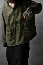 画像をギャラリービューアに読み込む, CHANGES VINTAGE REMAKE MILITARY HOODIE SHIRT-PARKA (KHAKI #C)